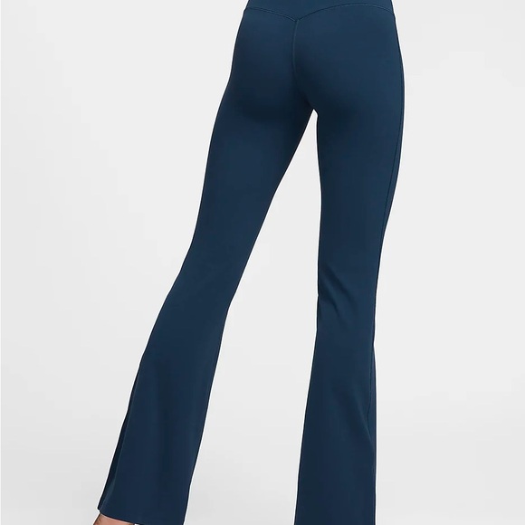 NWT Nike Yoga Dri-FIT Luxe High-Waisted Flared Leggings Armory Navy XL - Picture 2 of 8